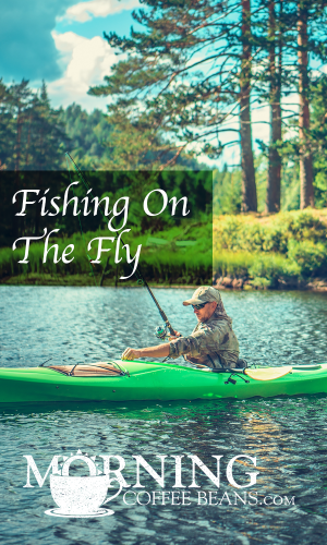 I watched with interest as my husband worked on his casting technique with his new fly rod. Fly-fishing has always been an appealing sport because it requires more activity than just standing and waiting for a fish to pull your floater underwater. I was assigned to watch over the other four fishing poles he had brought with us. They were...