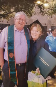 After 30 years of being a nurse, I decided to further my education in teaching. We moved a few blocks from the University of Texas, Pan Am, and I wanted to get a teaching degree. I was 54, and my brain had to open a folder I had put away long ago. The most challenging class I had to take...